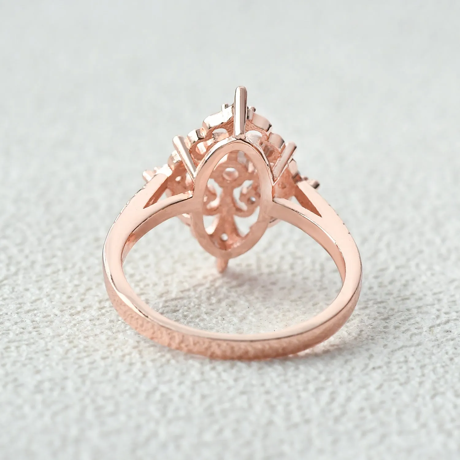 Vintage Art Deco Moissanite Engagement Ring