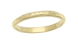 Vintage Baby Ring in 10 Karat Yellow Gold | Art Deco Circa 1920's