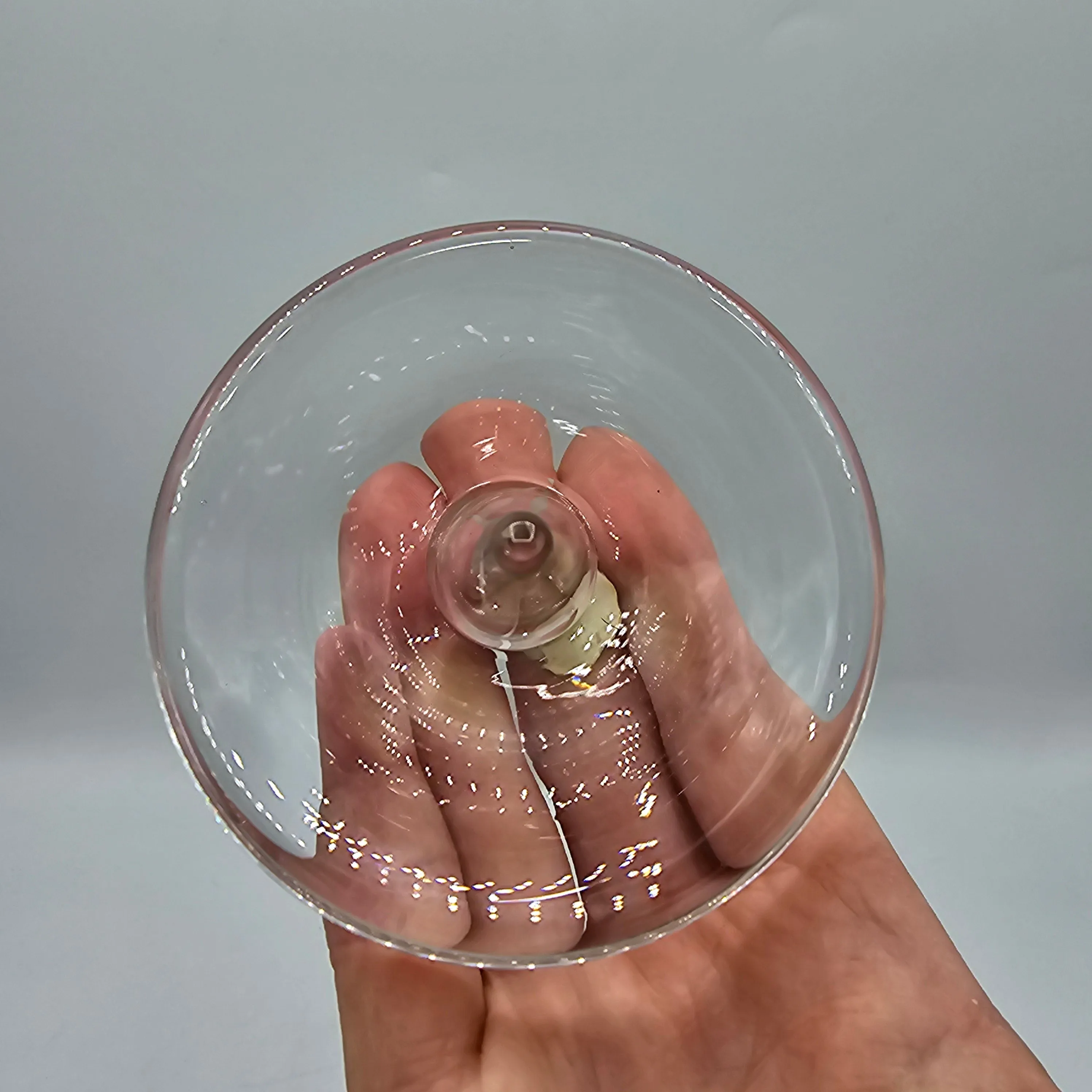 Vintage Clear Glass Ring Holder