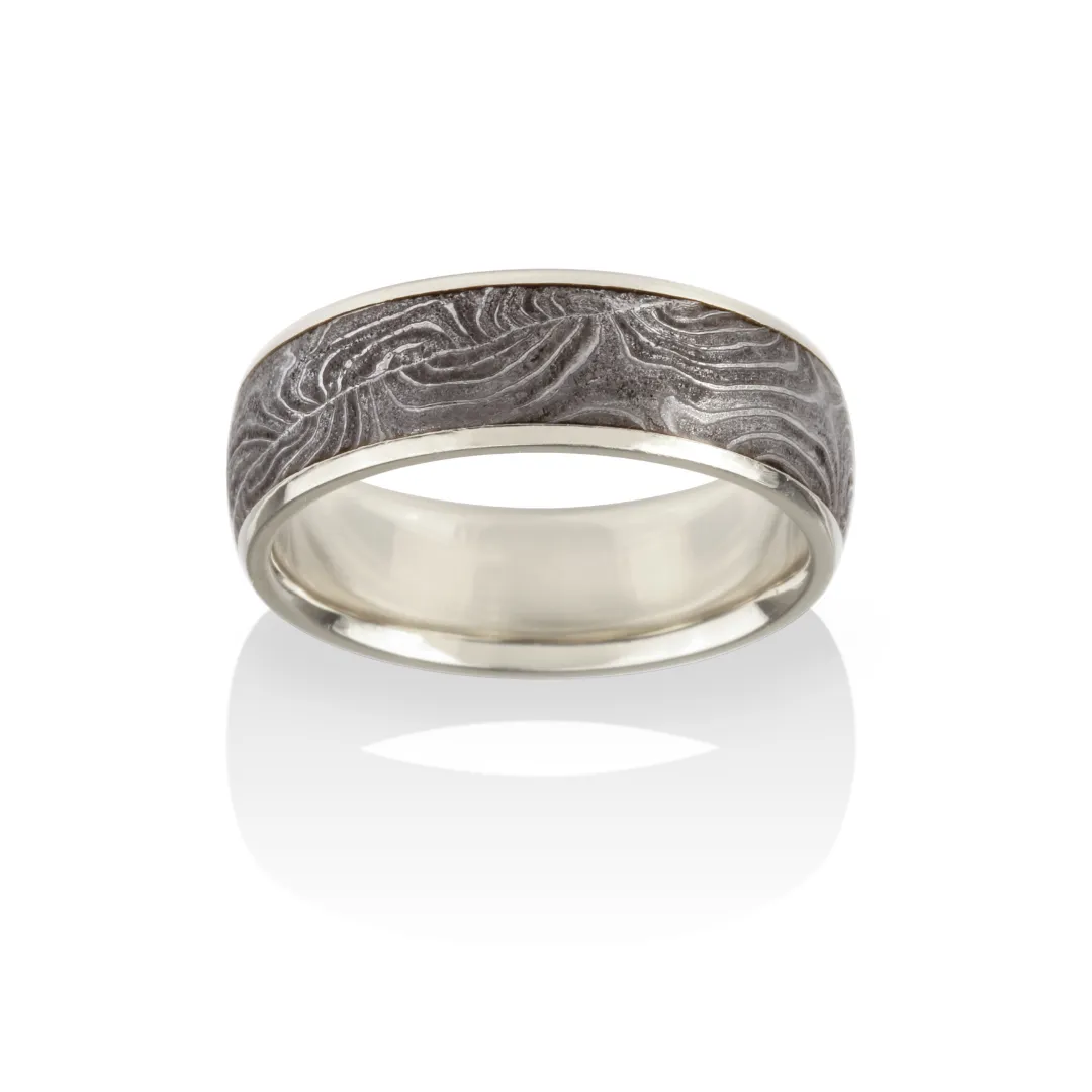 Vintage Damascus Belgian Shotgun Barrel Ring