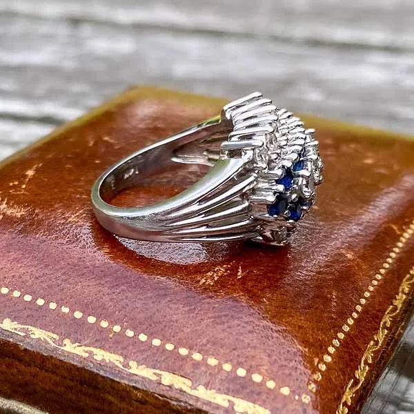 Vintage Diamond & Sapphire Ring
