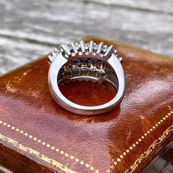 Vintage Diamond & Sapphire Ring