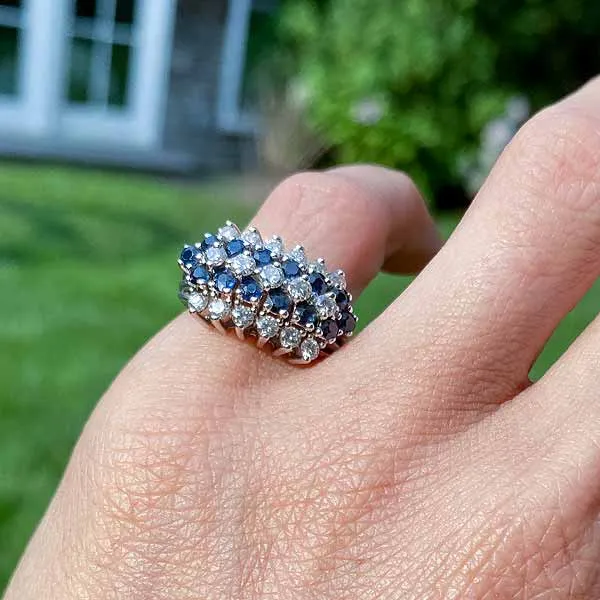 Vintage Diamond & Sapphire Ring