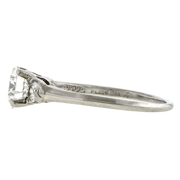 Vintage Diamond Engagement Ring, RBC 0.90ct