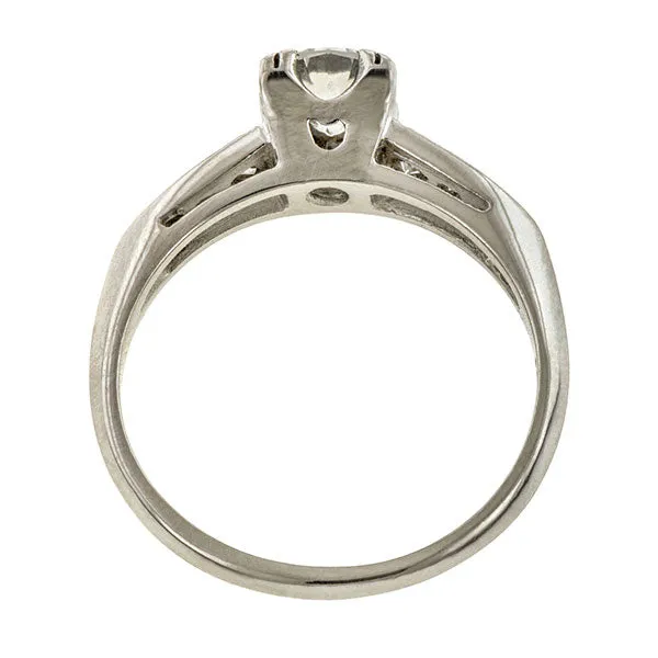 Vintage Diamond Engagement Ring, TRB 0.60ct