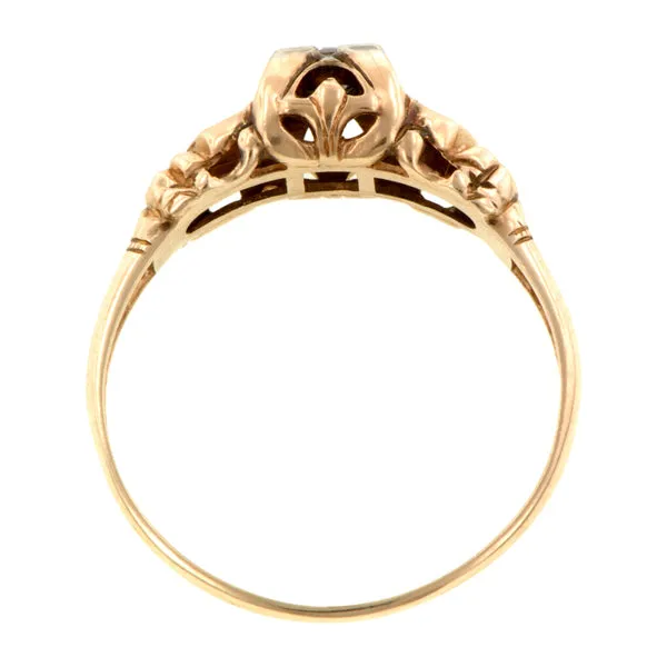 Vintage Engagement Ring, TRB 0.15ct