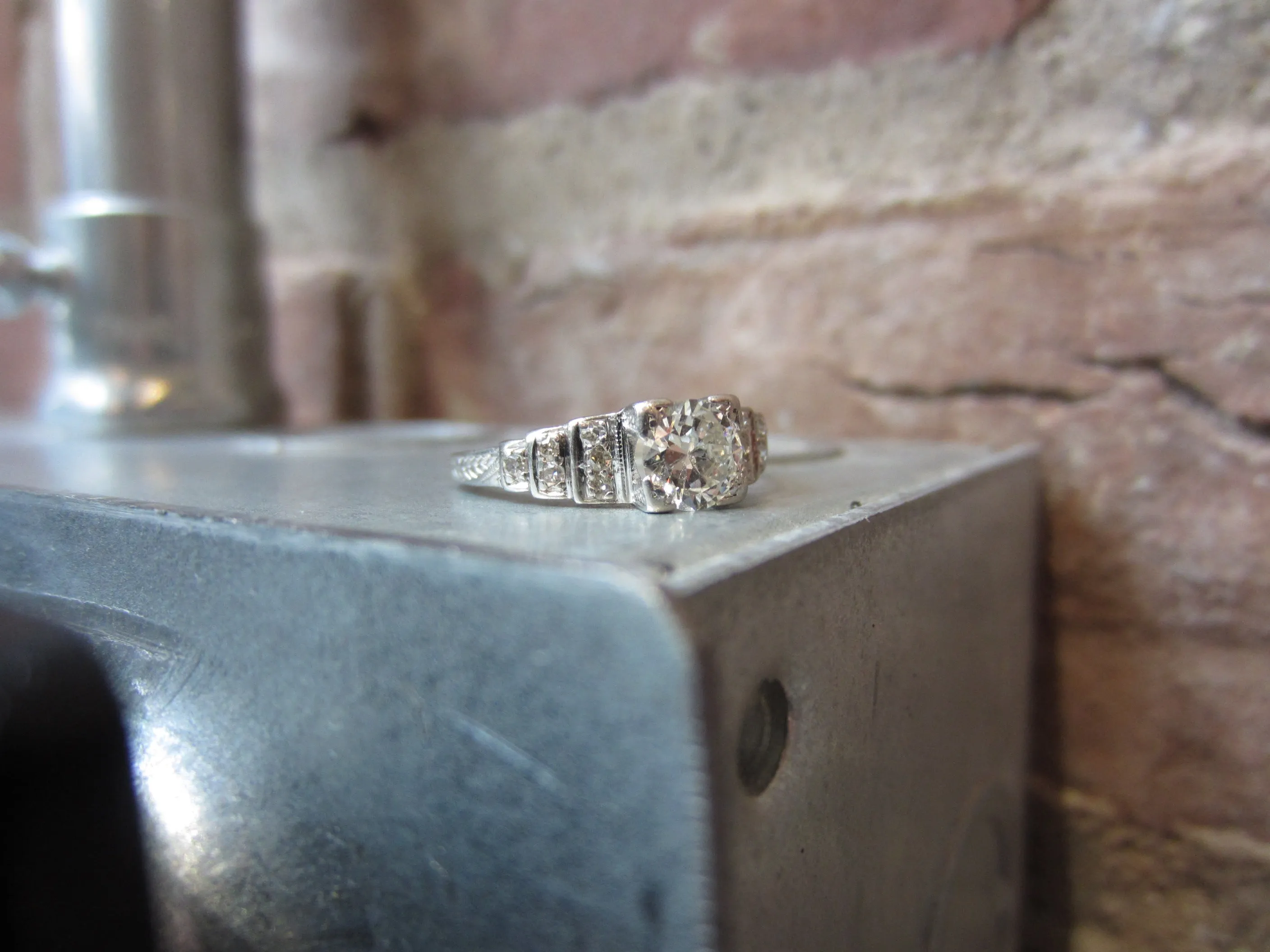 Vintage Engagement Ring, TRB 0.53ct