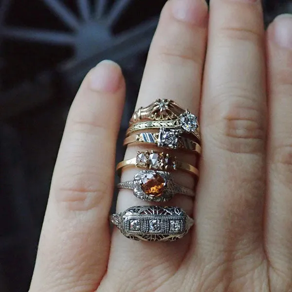Vintage Filigree Diamond Ring