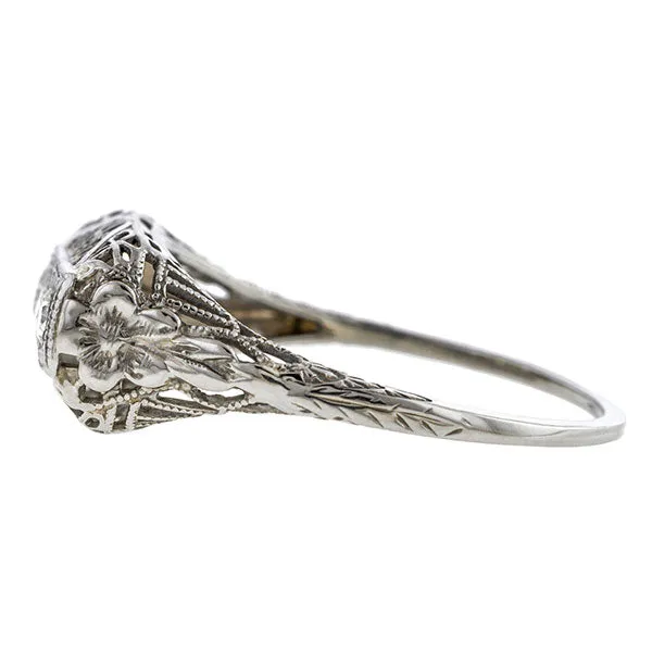 Vintage Filigree Diamond Ring