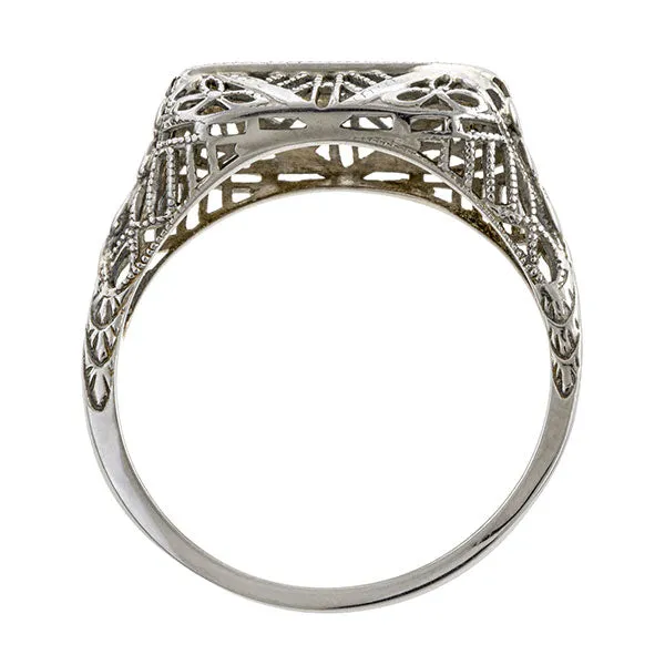 Vintage Filigree Diamond Ring