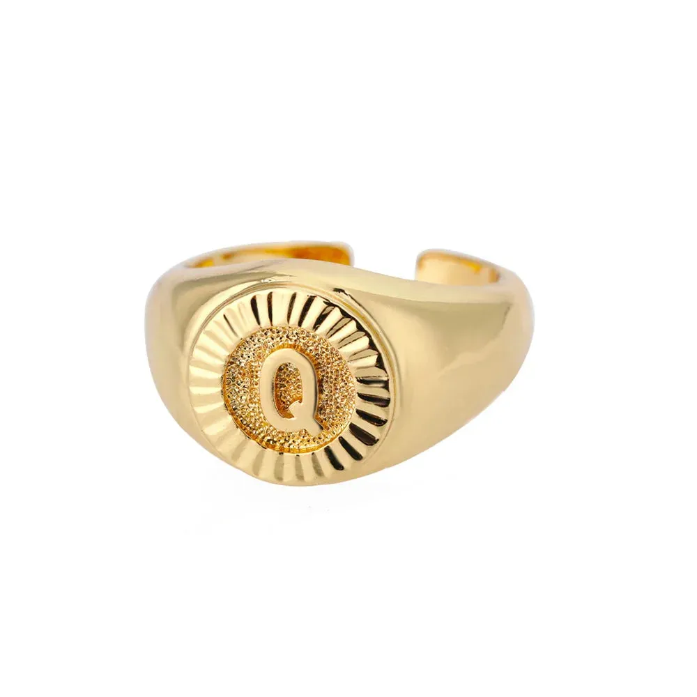 Vintage Initial Rings