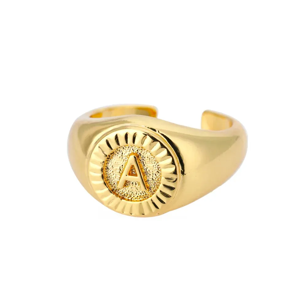 Vintage Initial Rings
