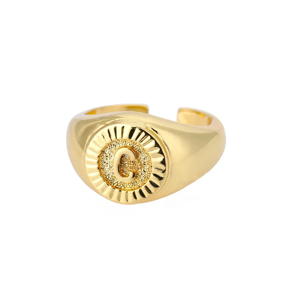 Vintage Initial Rings