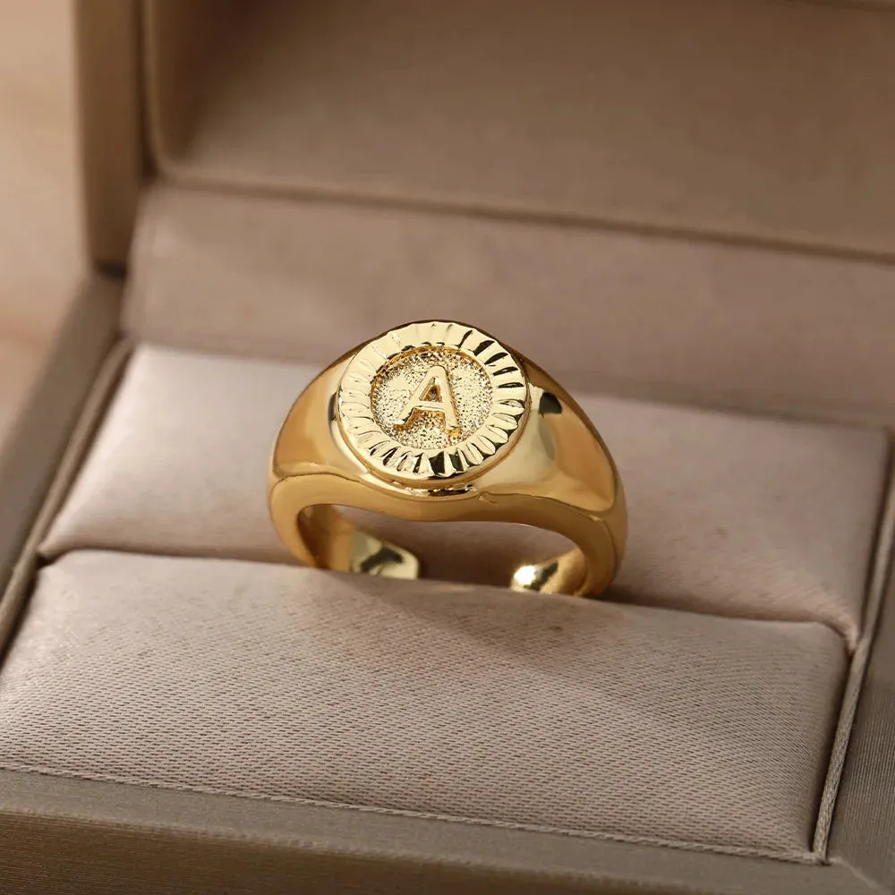 Vintage Initial Rings