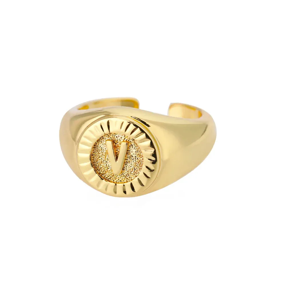 Vintage Initial Rings