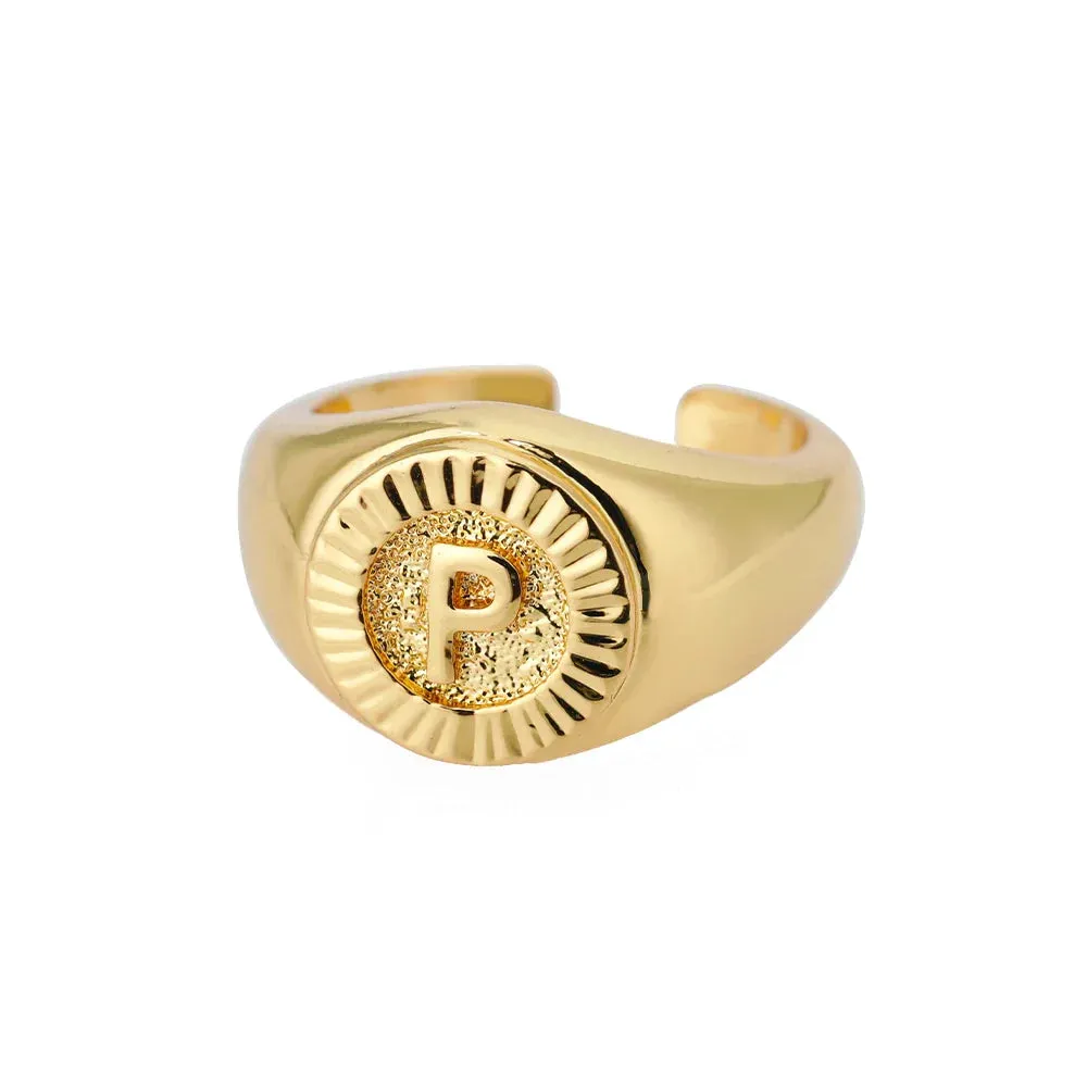 Vintage Initial Rings