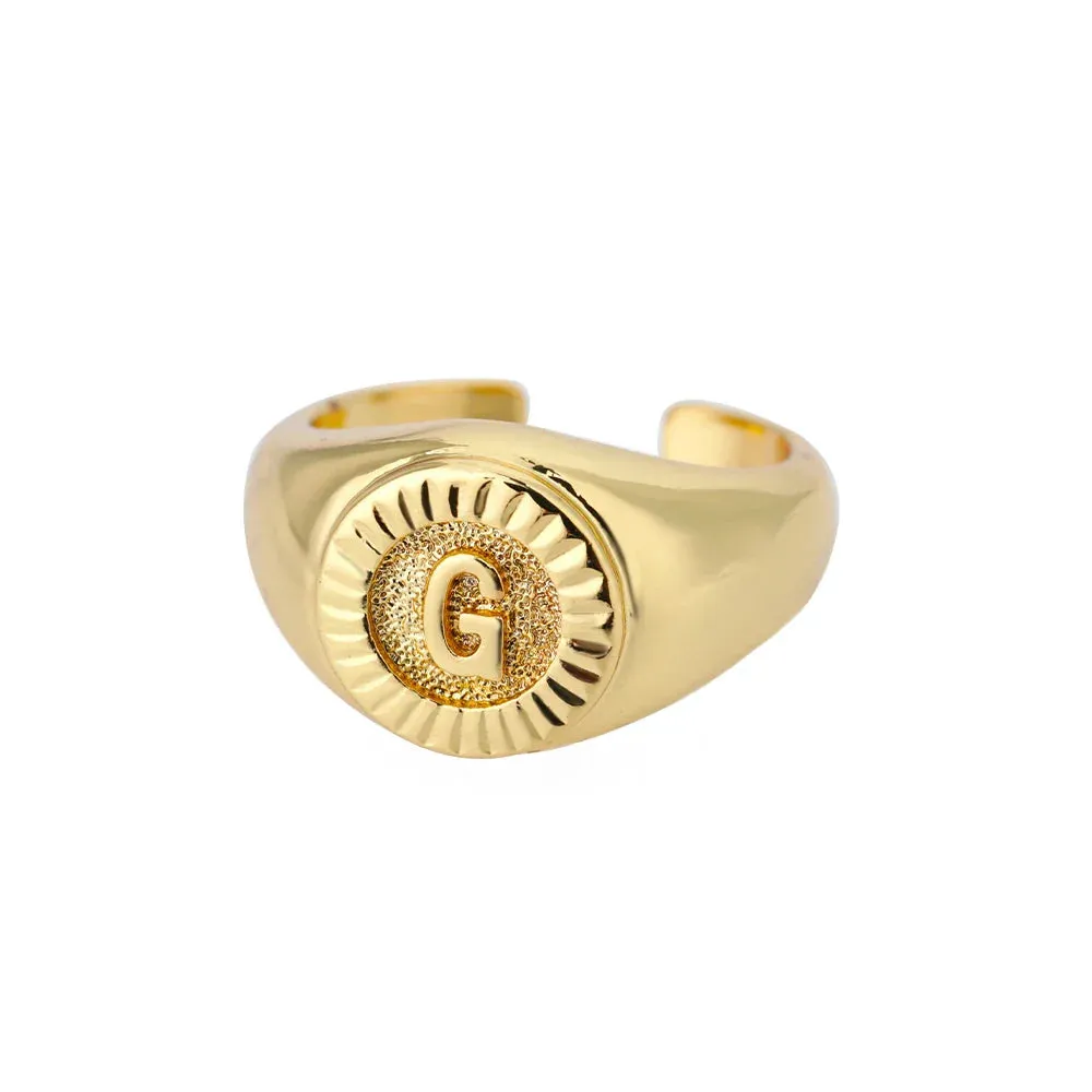 Vintage Initial Rings