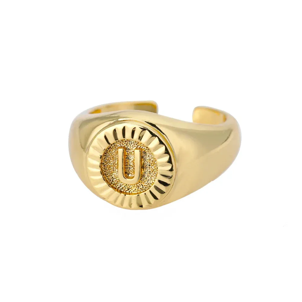 Vintage Initial Rings