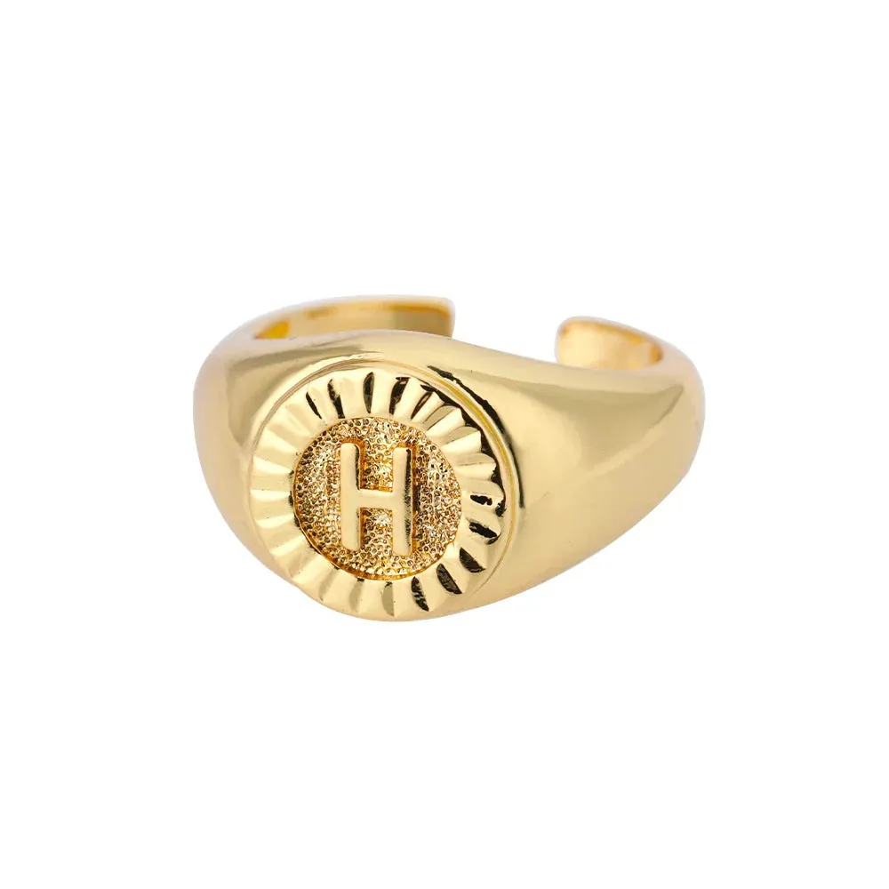 Vintage Initial Rings
