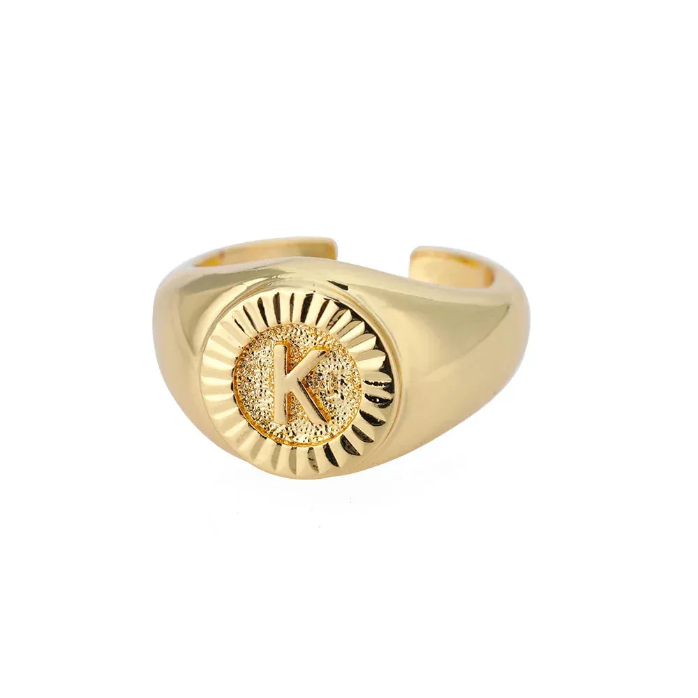 Vintage Initial Rings