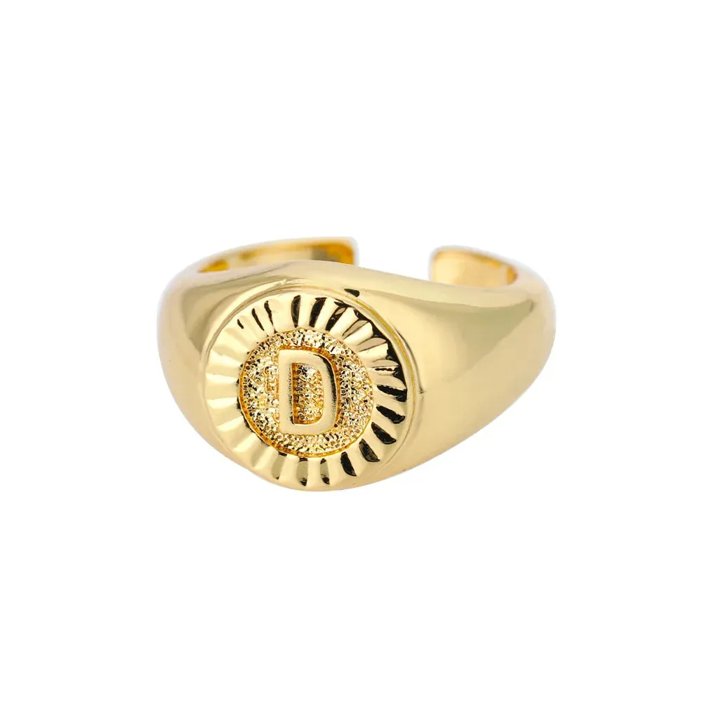 Vintage Initial Rings
