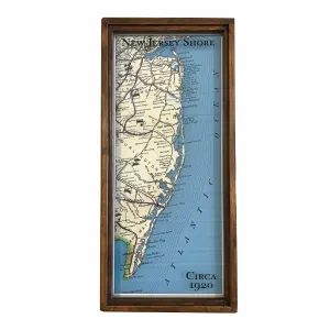 Vintage Jersey Shore, Circa 1920 Map