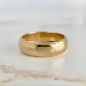 Vintage JR Wood and Sons Wide Band 14k