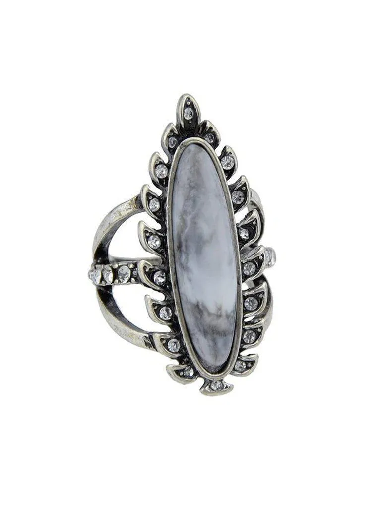 Vintage Leaf Ring
