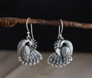 Vintage Peacock Earrings