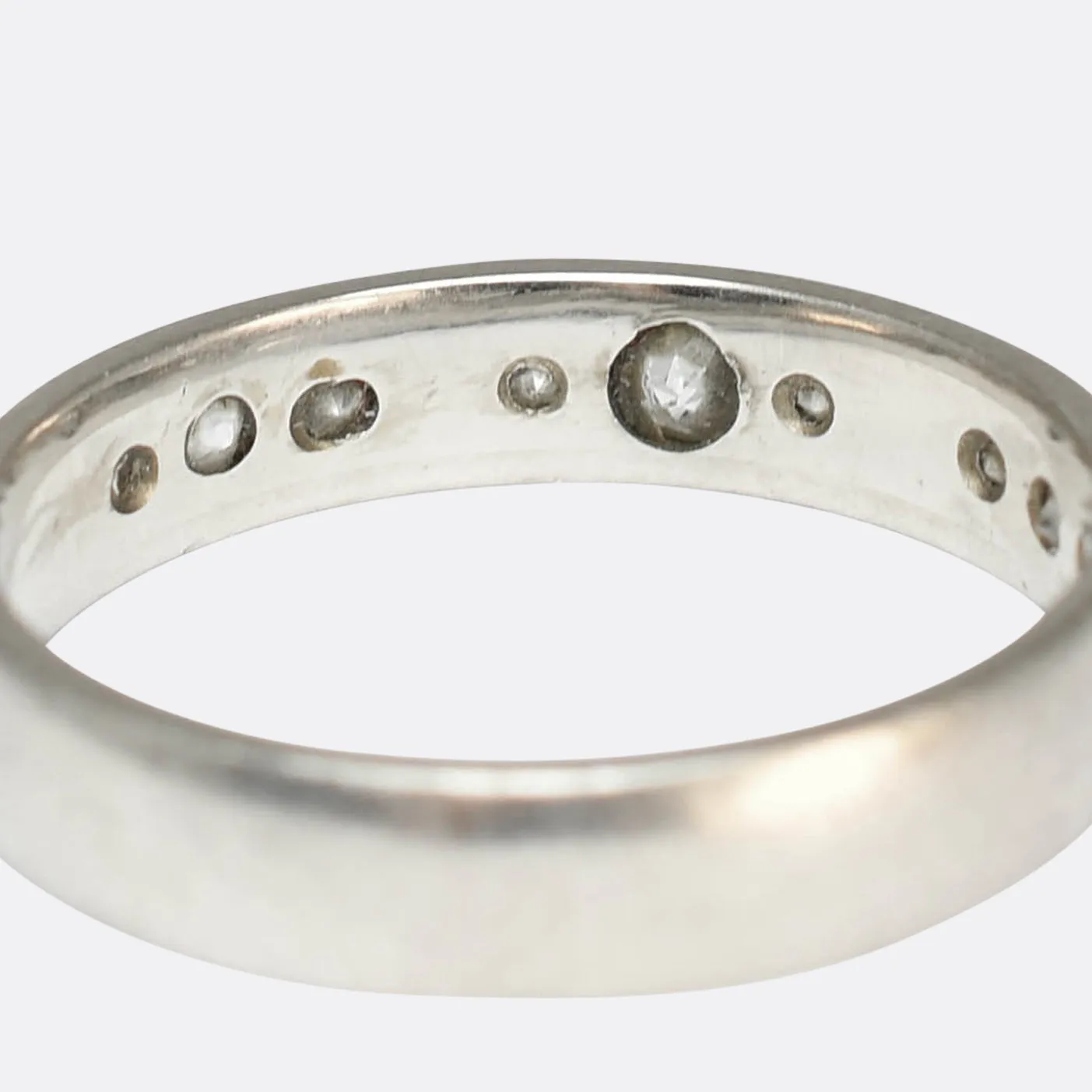 Vintage Platinum Diamond Band Ring