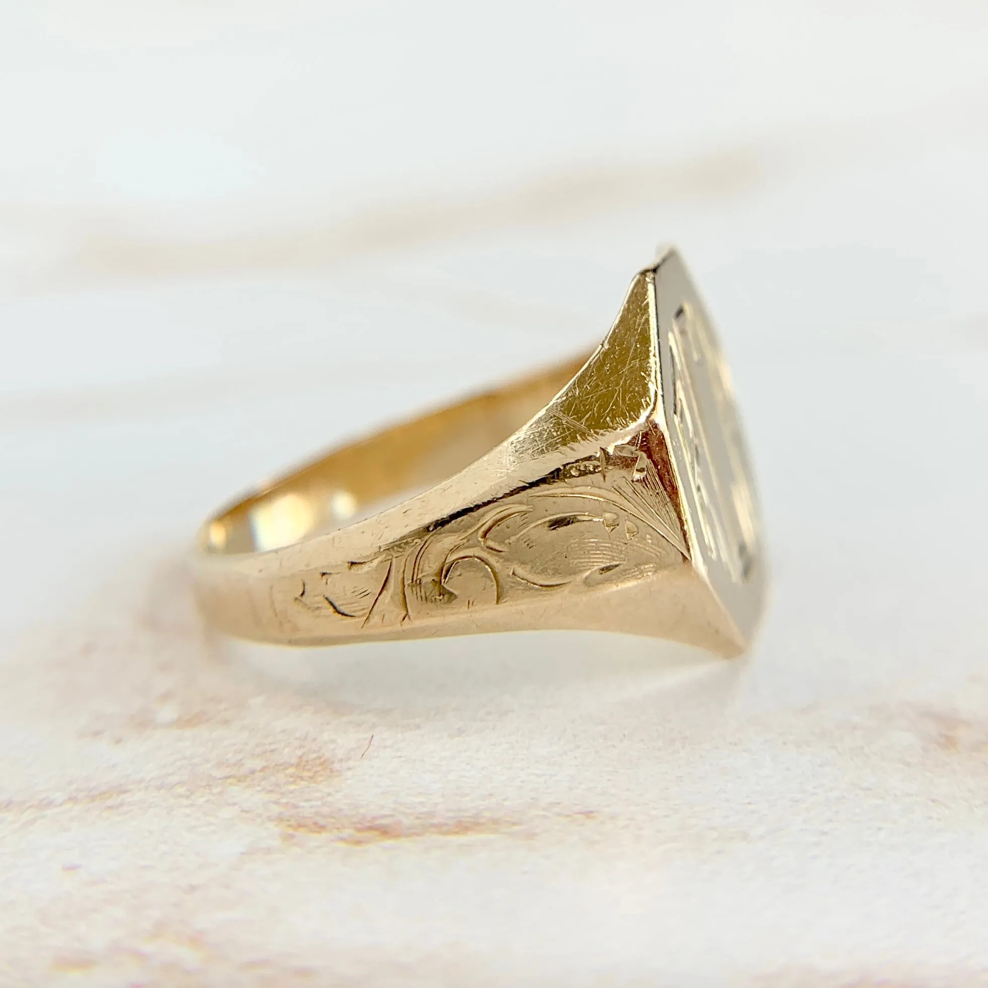 Vintage "RCF" Signet 14k