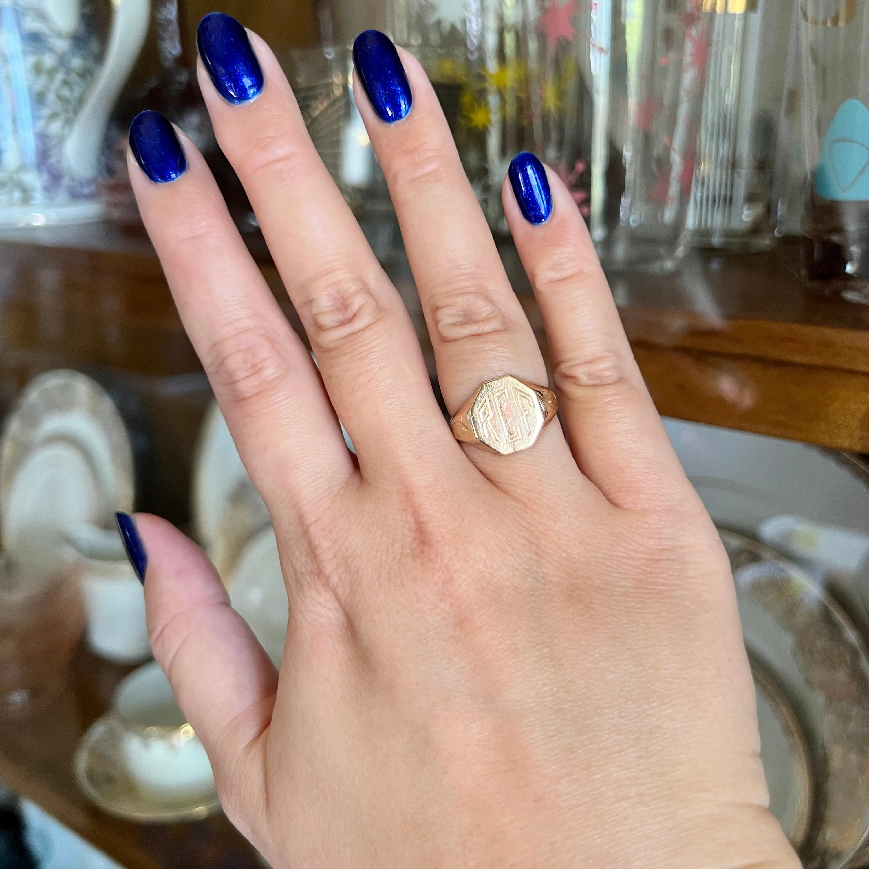 Vintage "RCF" Signet 14k