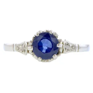 Vintage Sapphire & Diamond Ring