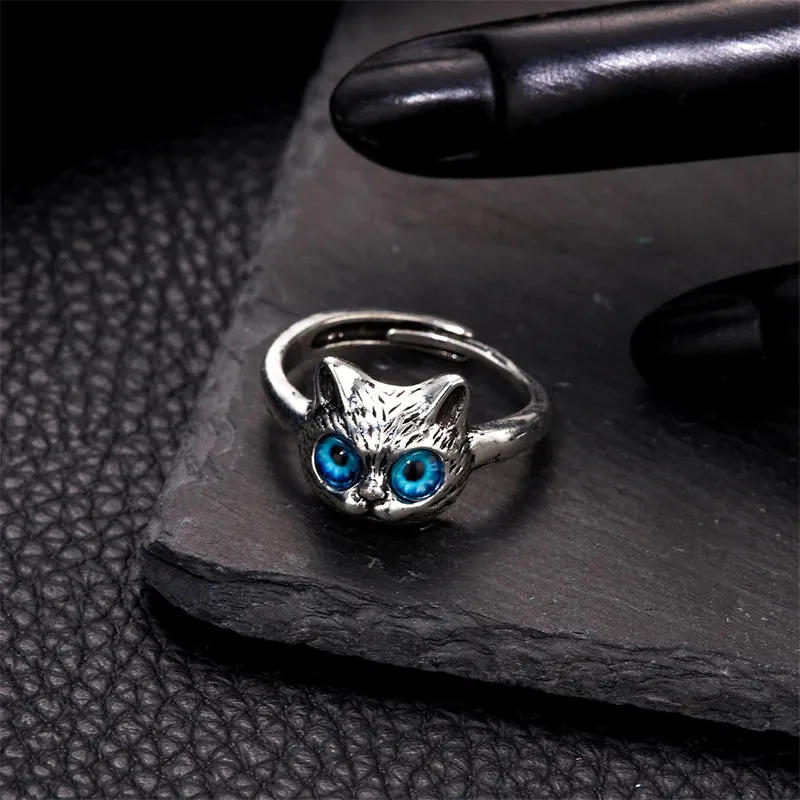 Vintage Silver Boho Butterfly Ring, Owl Angel Wing Silver Ring, Boho Jewelry