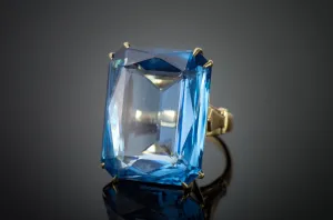 VINTAGE SPINEL 14K GOLD COCKTAIL RING
