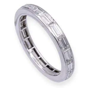 Vintage Tiffany & Co. Platinum Baguette Channel 3mm Band Ring