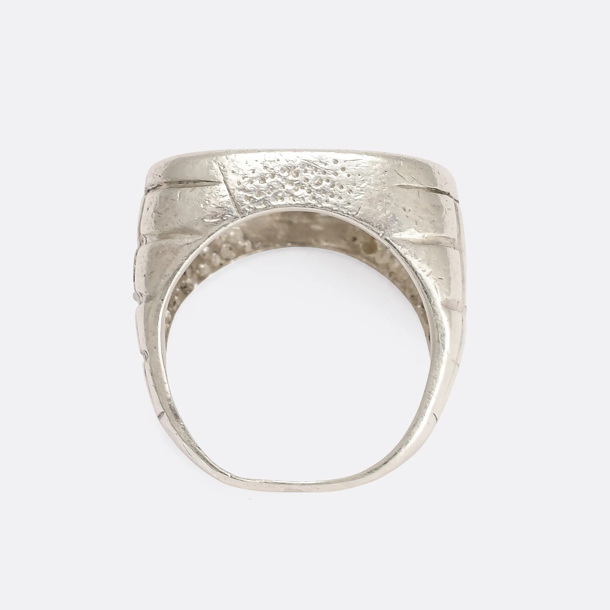Vintage Weed Leaf Signet Ring