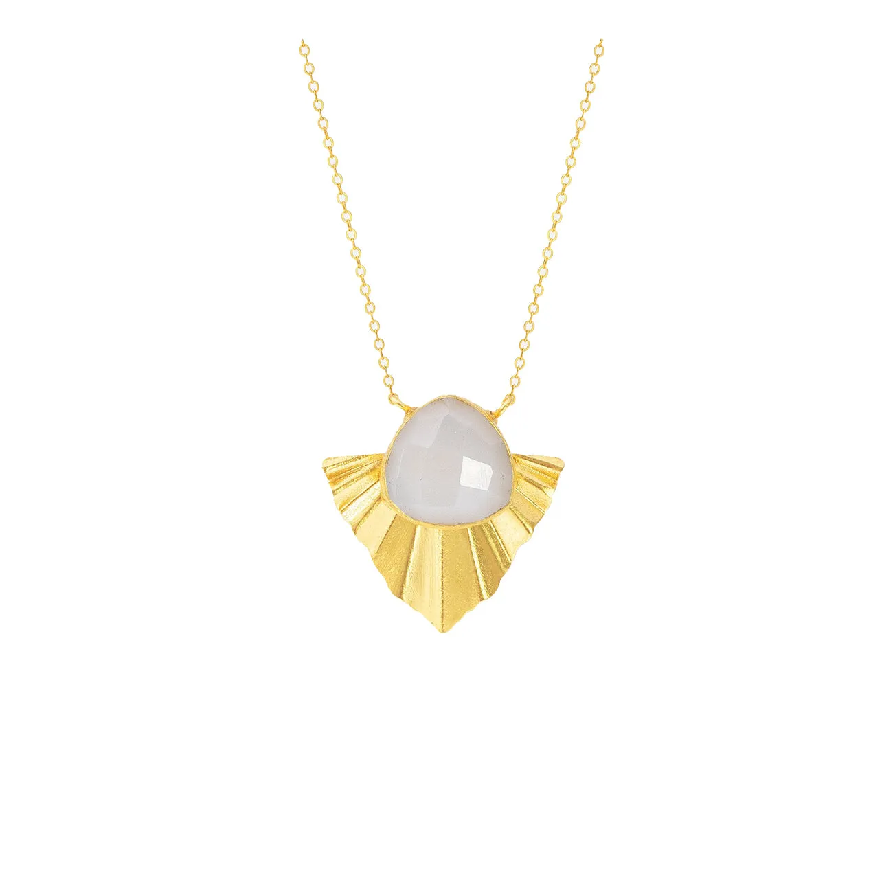 White Cuzco Chalcedony Necklace