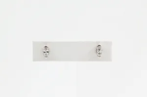 White Gold Marquise Diamond Earrings