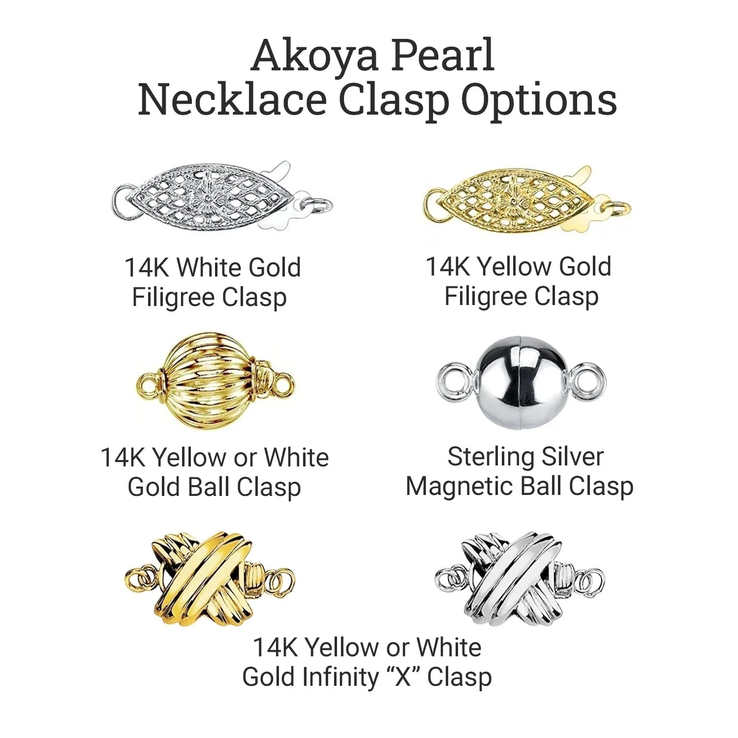 White Japanese Akoya Pearl Necklace & Earring 2-Piece Set, 6.5-7.0mm