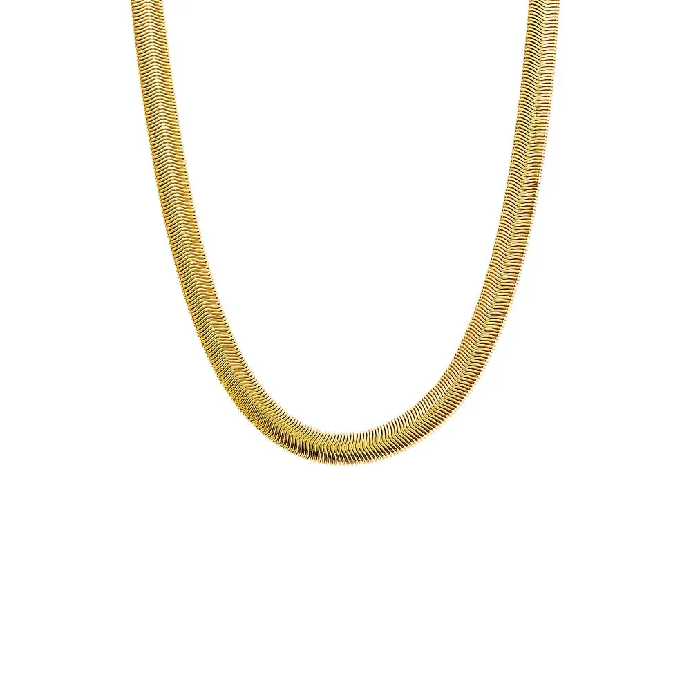 Wide Snake Chain Necklace