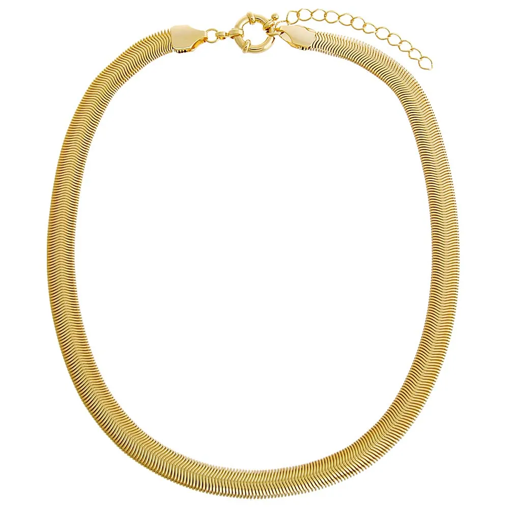 Wide Snake Chain Necklace