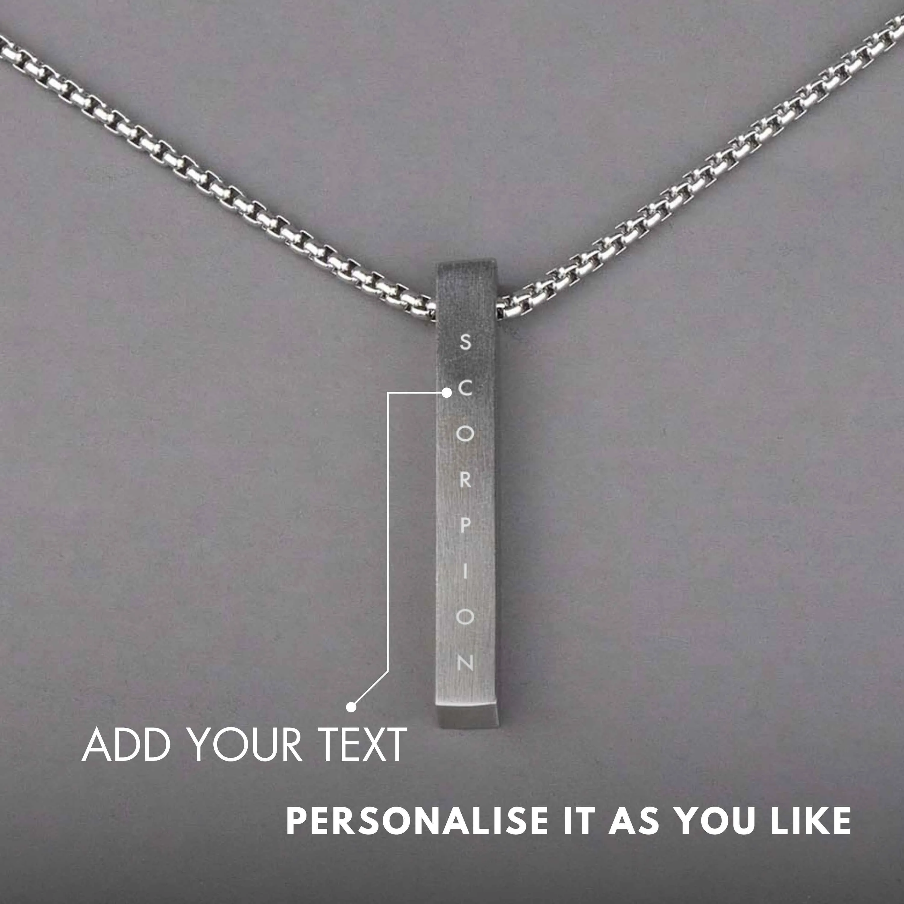 Will You Be My Valentine Card With Necklace For Men