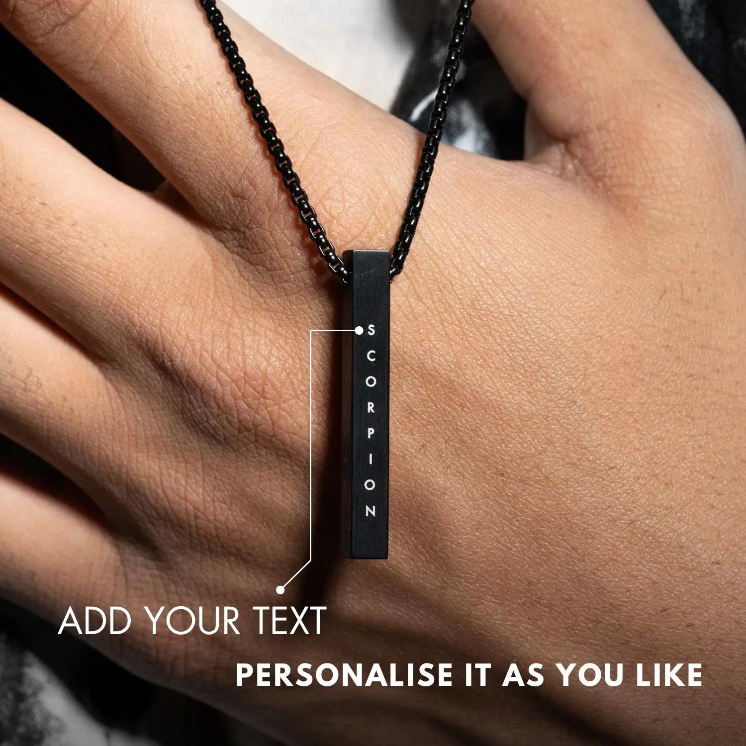 Will You Be My Valentine Card With Necklace For Men