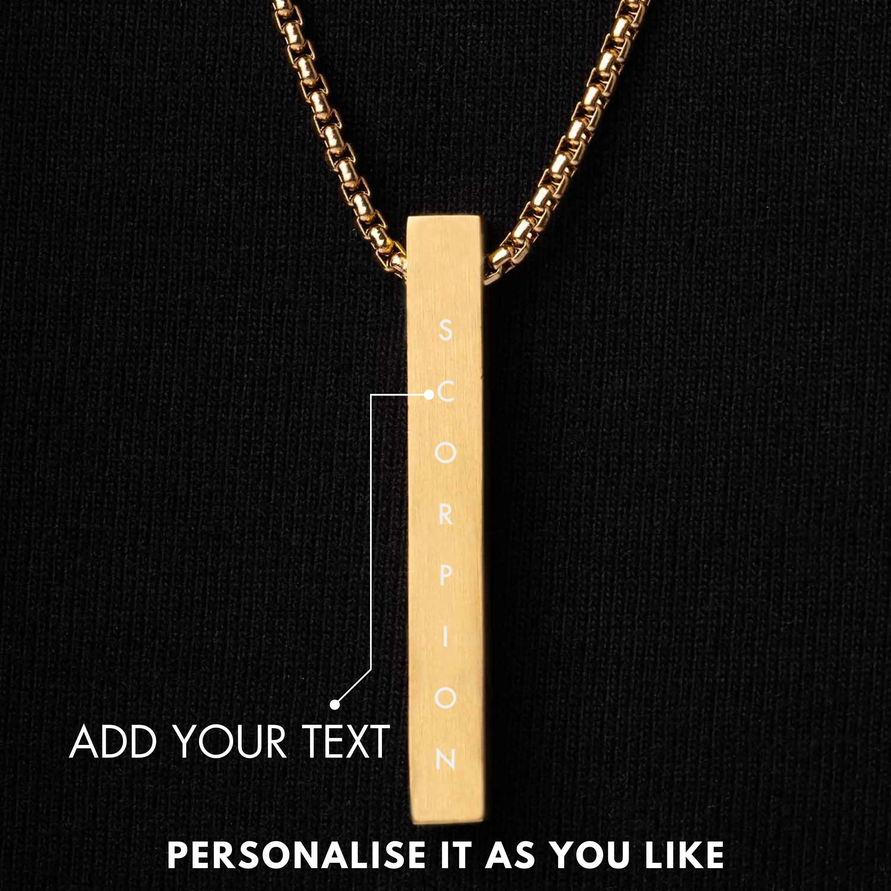 Will You Be My Valentine Card With Necklace For Men