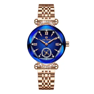 Women Light Luxury Diamonds 3D Quartz Watch Luxury Jewelry Design Steel Quartz Wrist watches Waterproof Fashion Swiss Brand Ladies Watches