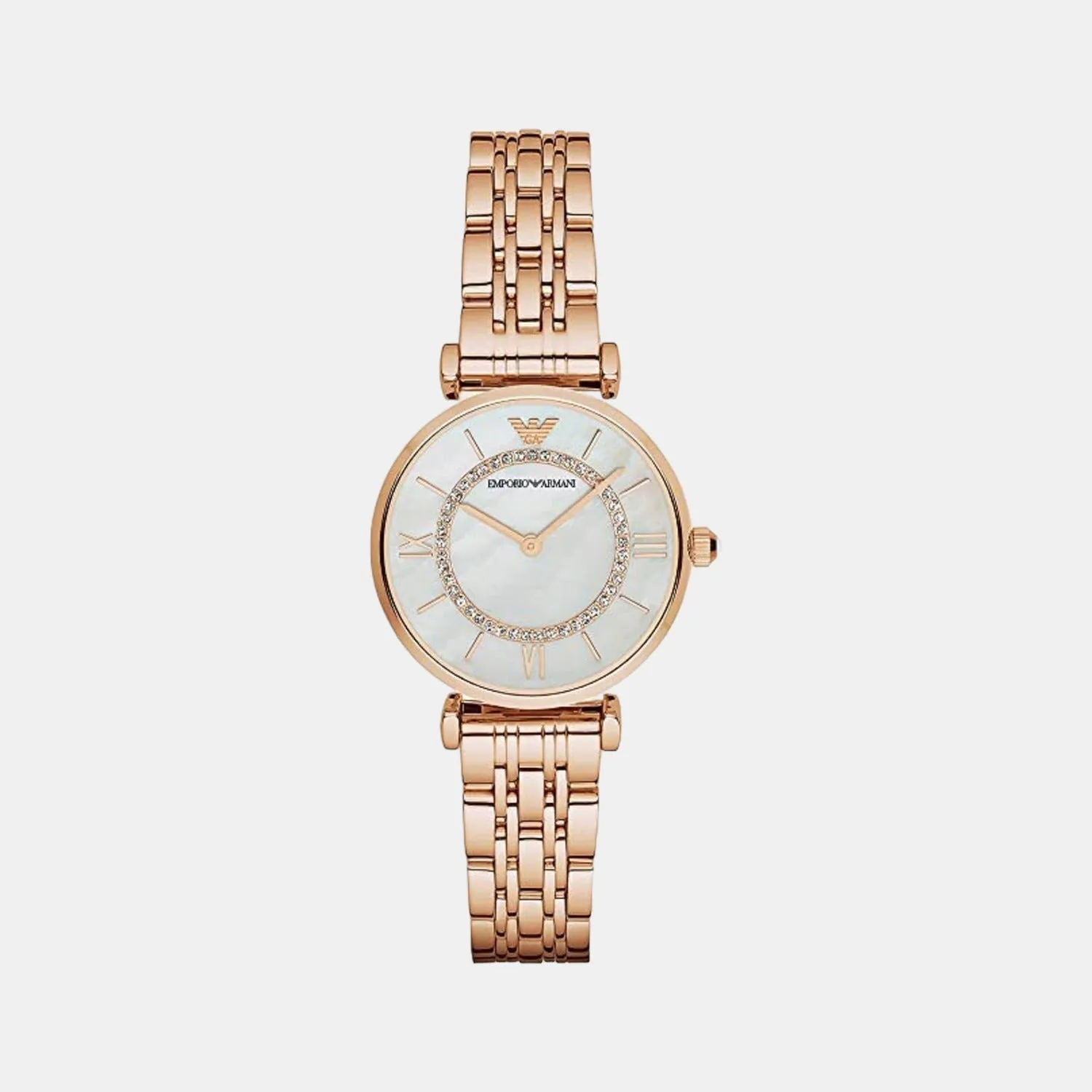 Women's Mother Of Pearl Dail Analog Stainless Steel Watch AR1909