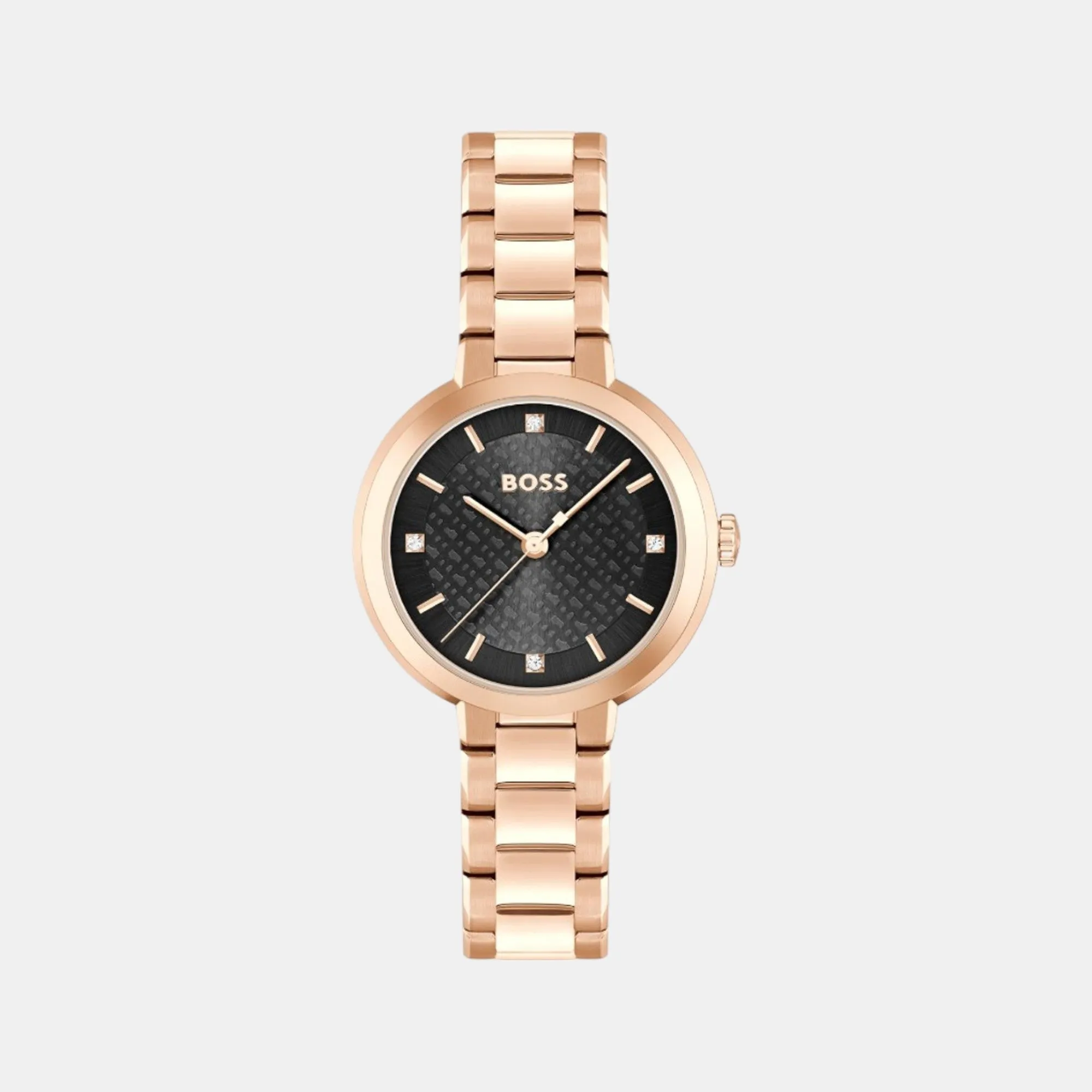 Women's Quartz Analog Black Dial Stainless Steel Watch 1502760