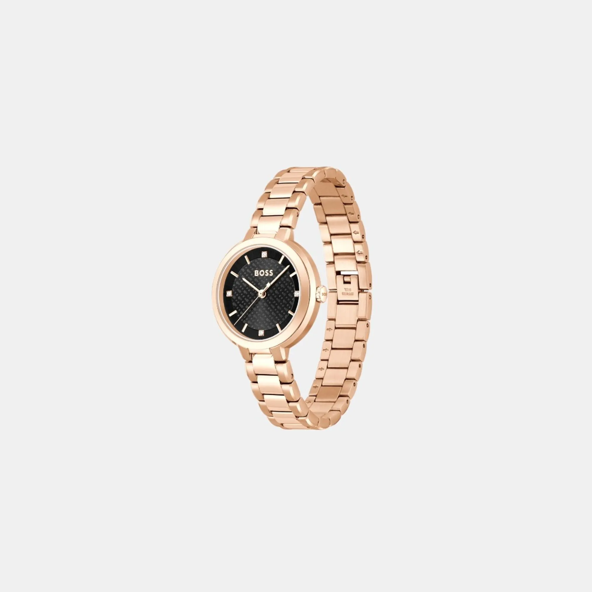 Women's Quartz Analog Black Dial Stainless Steel Watch 1502760
