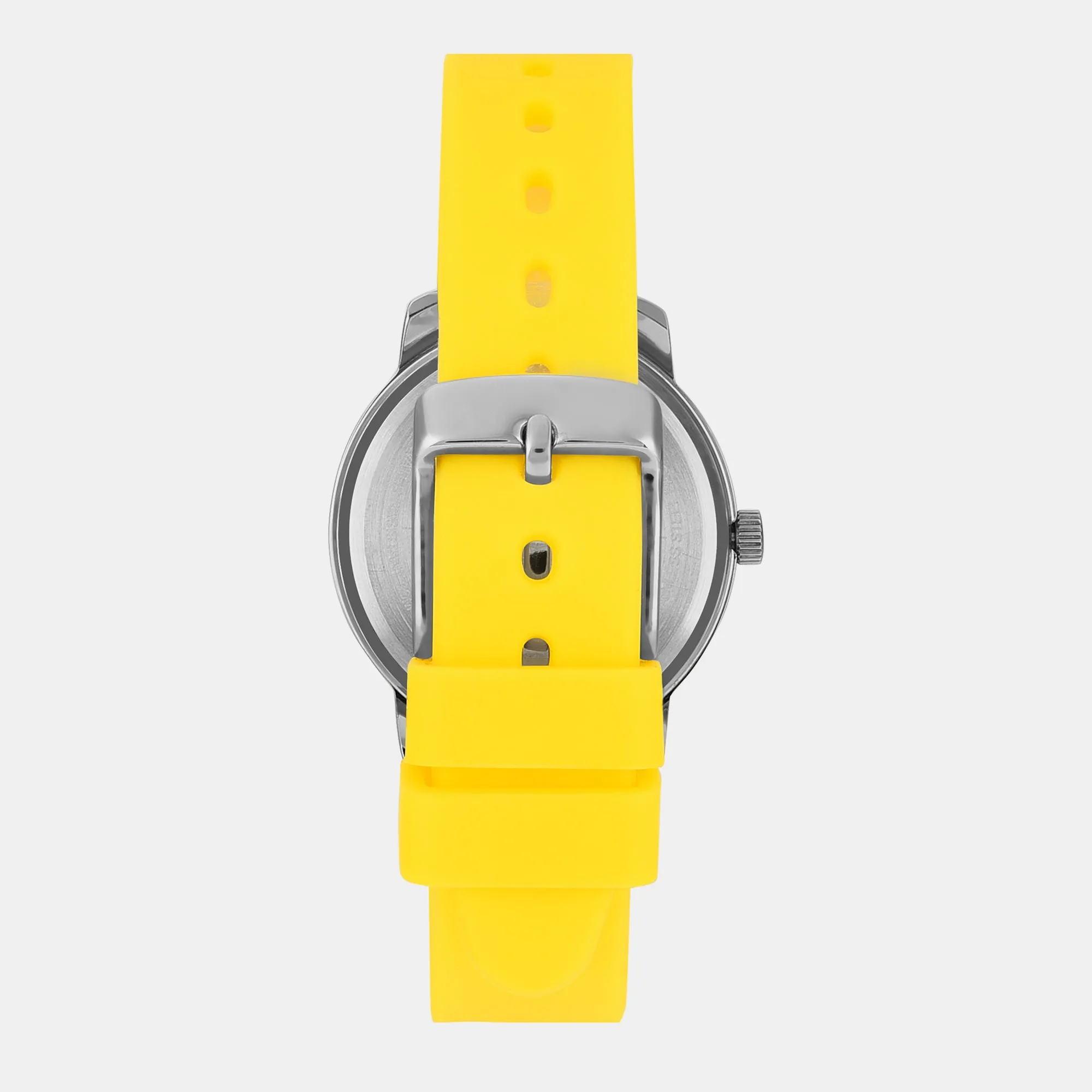 Women's Silver Dial Analog Silicone Watch TW048HL13